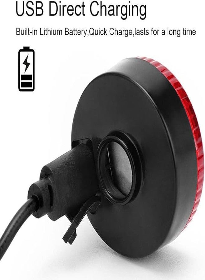 أضواء دراجة FCCRACING، أضواء خلفية LED قابلة لإعادة الشحن عبر منفذ USB، ضوء خلفي فائق السطوع للدراجة، 3 أوضاع إضاءة، أضواء خلفية مقاومة للماء - Image 4