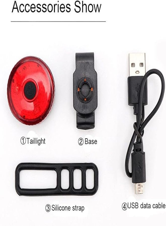 أضواء دراجة FCCRACING، أضواء خلفية LED قابلة لإعادة الشحن عبر منفذ USB، ضوء خلفي فائق السطوع للدراجة، 3 أوضاع إضاءة، أضواء خلفية مقاومة للماء - Image 3