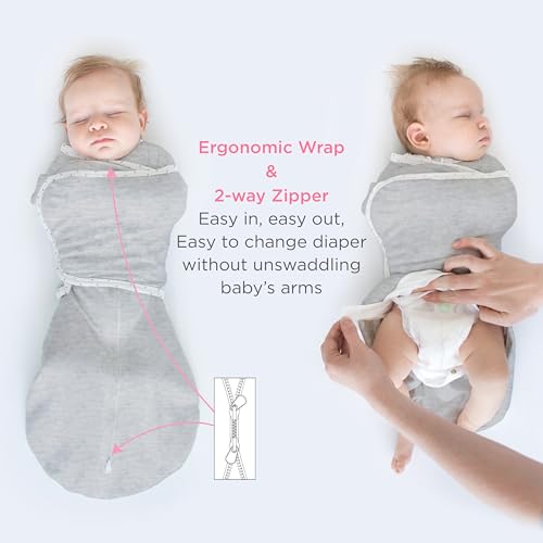 SwaddleDesigns 6-Way Omni Swaddle Sack Arms Up Swaddle for Newborn, More Options to Calm Startle Reflex, Improves Sleep, Easy Transition Baby Sleep Sack, Small, 0-3 Mo, 6-12 lbs, Tiny Arrows Black - Image 4