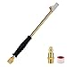 GODESON 14 FNPT Extended Reach Dual Head Air Chuck 2Way Connection 118 Extended Brass Air Chuck with Rubber HandleTire Chuck with Quick Plug for Semi RV Truck Dually Tires - Image 2