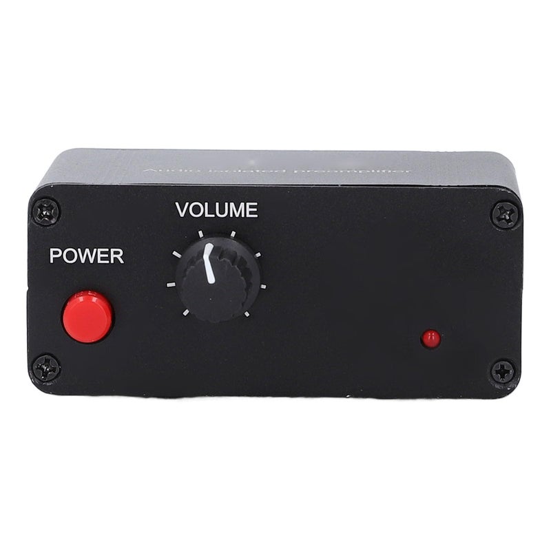 Dual Channel Isolation Amplifier 20dB Gain 3.5mm Audio Preamplifier for Common Ground - Image 2