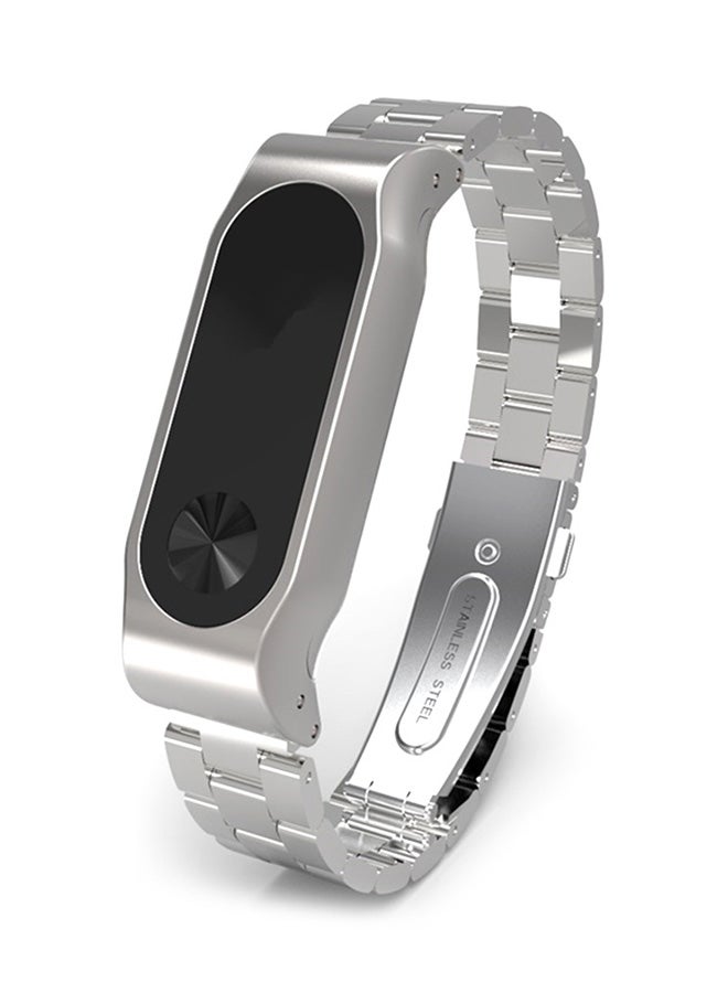 اليشمك رباط معصم بديل لشاومي مي باند 2 فضي - Image 5