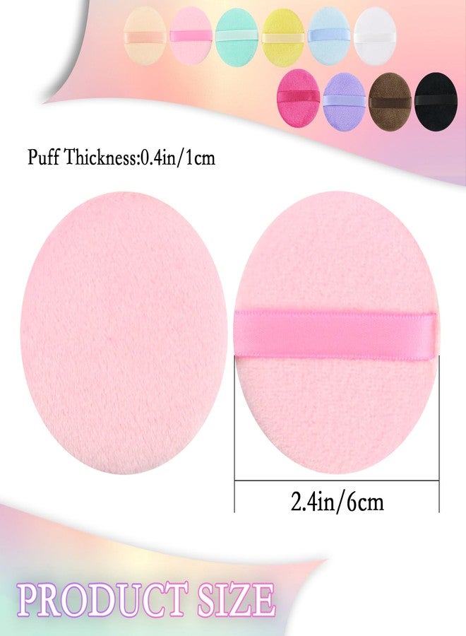 UPIQNG 10pcs Mini Powder Puff, Makeup Powder Puff Skin Color Soft Small Powders Puffs 1.5 Inches Powders Pact for Loose Powders Liquid Foundation Cosmetic Soft Face Blending - Image 2