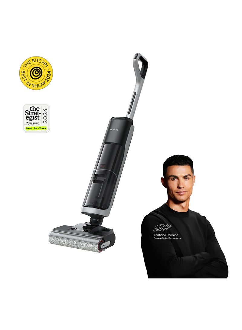 Dreame H14 Wet-Dry Vacuum Cleaner, Brush Washing & Hot Air Drying at 60°C, 180° Lie-Flat Reach, Quick Drying in 5 min, Self-Cleaning with Dual Rotations, 18kPa Suction Power, Dual-Edge Cleaning 200 W H14 Black - Image 1