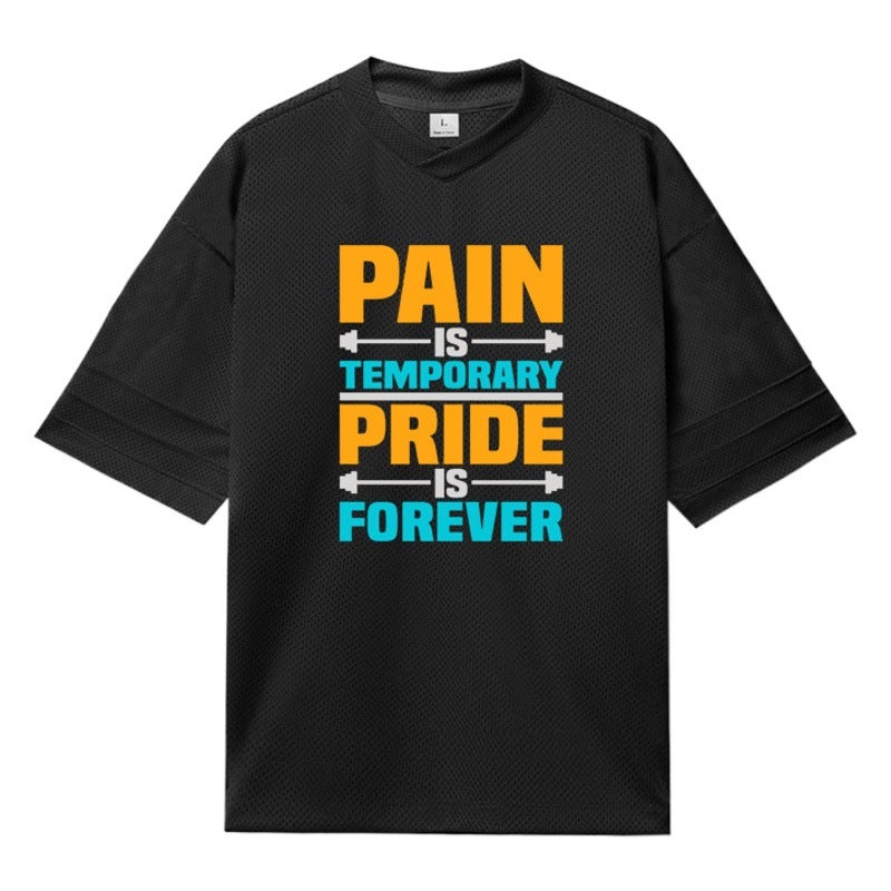 fashion brand quick-drying fitness short-sleeved clothes men''s summer running training loose plus size half-sleeved sports T-shirt fashion - Image 2