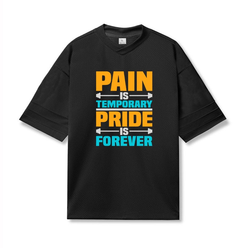fashion brand quick-drying fitness short-sleeved clothes men''s summer running training loose plus size half-sleeved sports T-shirt fashion - Image 1