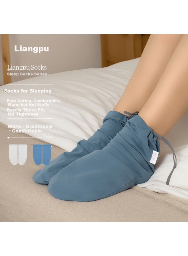 Liangpu Pure Cotton Sleep Socks Uni Air Conditioning Socks Four Seasons Loose Comfortable Breathable Floor Socks Warm Sleeping Socks