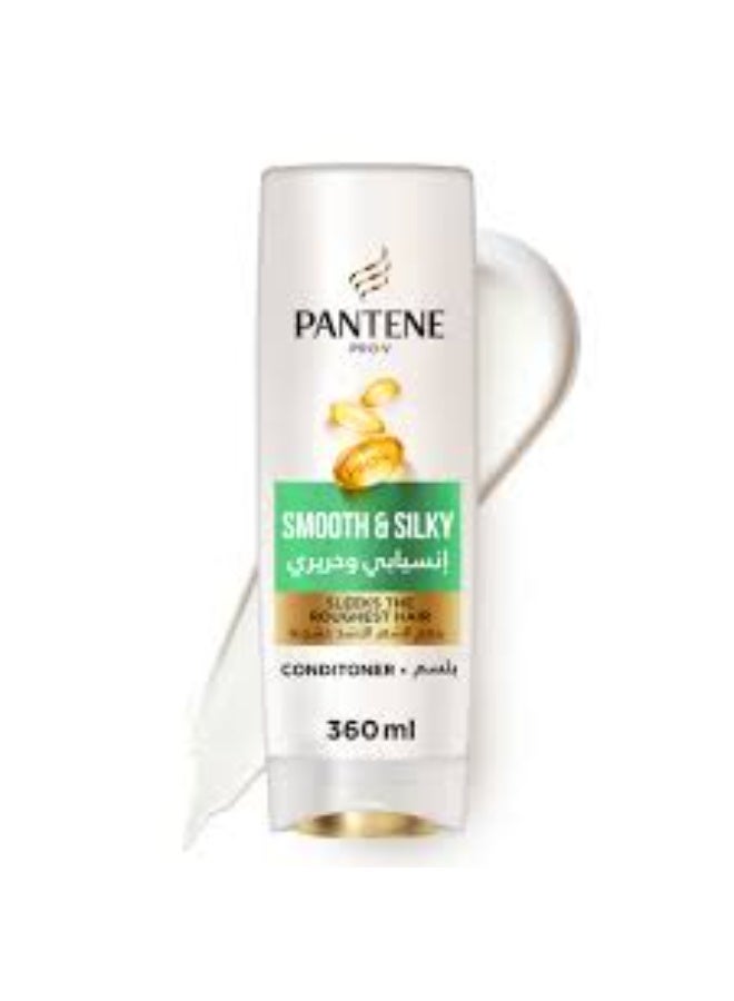 Pantene Pro V Smooth And Silky Conditioner Sleeks The Roughest Hair 360m