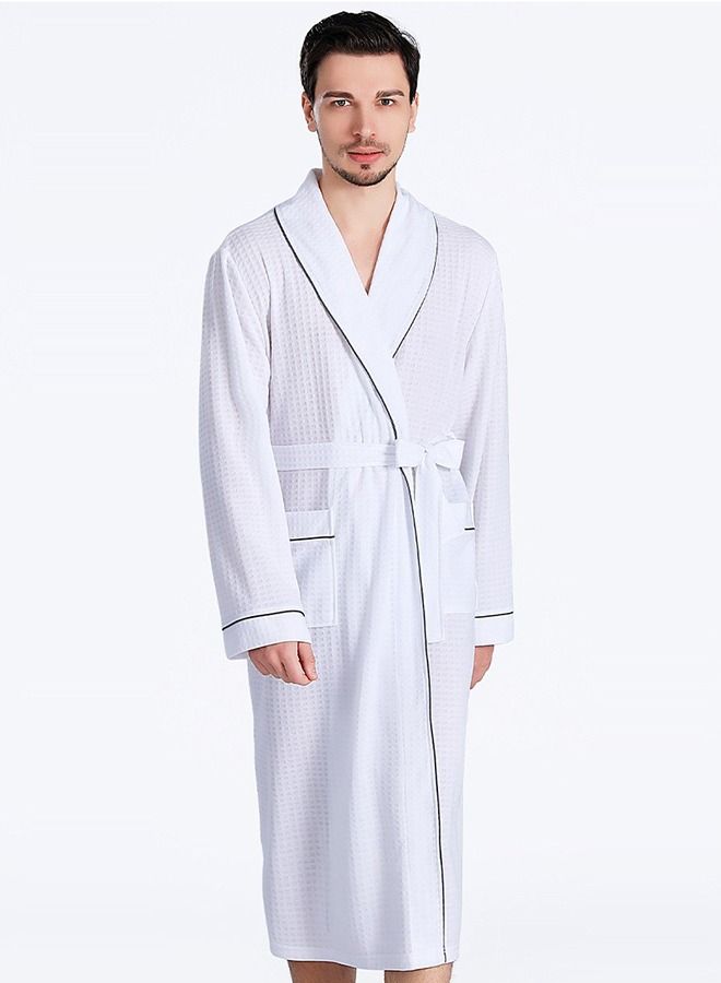 Robe Lightweight Kimono Robes Short Knit Bathrobe Soft Sleepwear Casual Ladies Loungewear - Image 1
