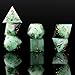 YEMEKO Sharp Edge DND Dice Set Handmade 7 Accessories Dice for Dungeons and Dragons TTRPG Games MultiSided RPG Polyhedral Resin Sharp Edge Dice Roleplaying Games Gradient Green - Image 2