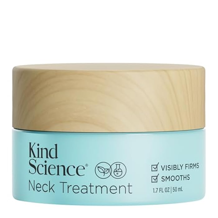 Kind Science Neck Treatment - Neck Cream Visibly Firms, Lifts & Supports Natural Cell Turnover for Anti Aging Firming and Tightening - Paraben, Dye & Fragrance Free, Cruelty Free, 1.7 oz - Image 1