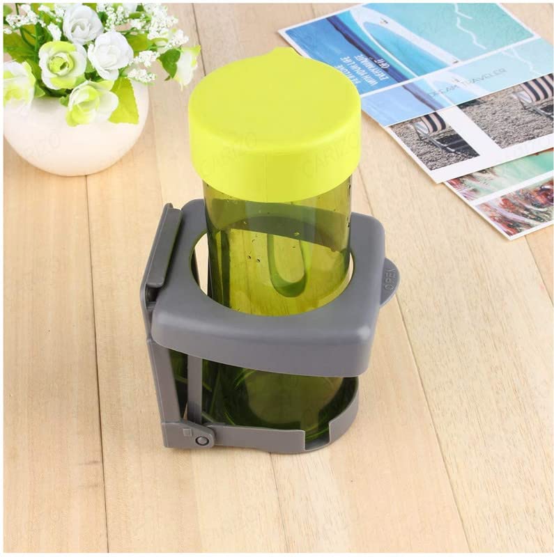 CARIZO Car Cup Holder, Foldable Drink Holder Universal Grey Water Bottle Coffee Cup Stand Holder Compatible with Mahindra Logan - Image 2