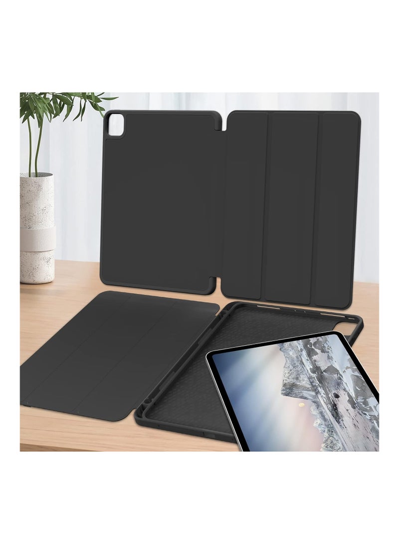 Techie Apple Smart Folio Flip Full Cover Tablet Case with Pencil Holder and Auto Wake/Sleep function for Apple iPad Pro 11 2022,2021,2020 11 Inch – Black - Image 2