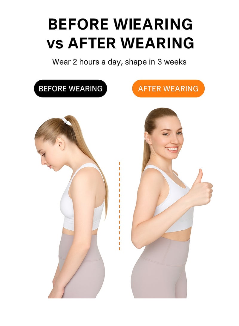 Posture Corrector Ergonomic Back Support Brace - Best for improving posture, helps relieve back pain, and adjusts the spine, neck and shoulders, helps relieve pain for women and men - Image 4