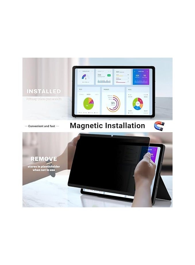 Privacy Screen Protector Compatible with Honor MagicPad 2 2024 (12.3 inch) Screen Protector,Anti-Spy,Bubble Free Frosted Soft Film For Magic Pad 2 12.3 - Image 2