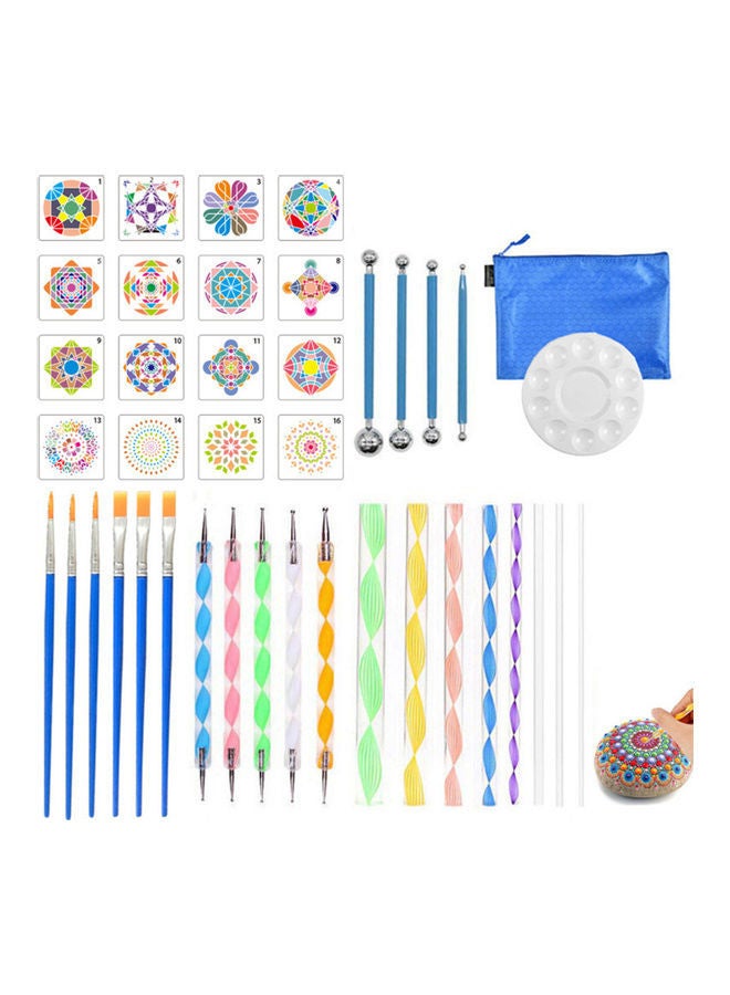 NIBEMINENT 40-Piece Mandala Dotting Tool Set Multicolour - Image 1