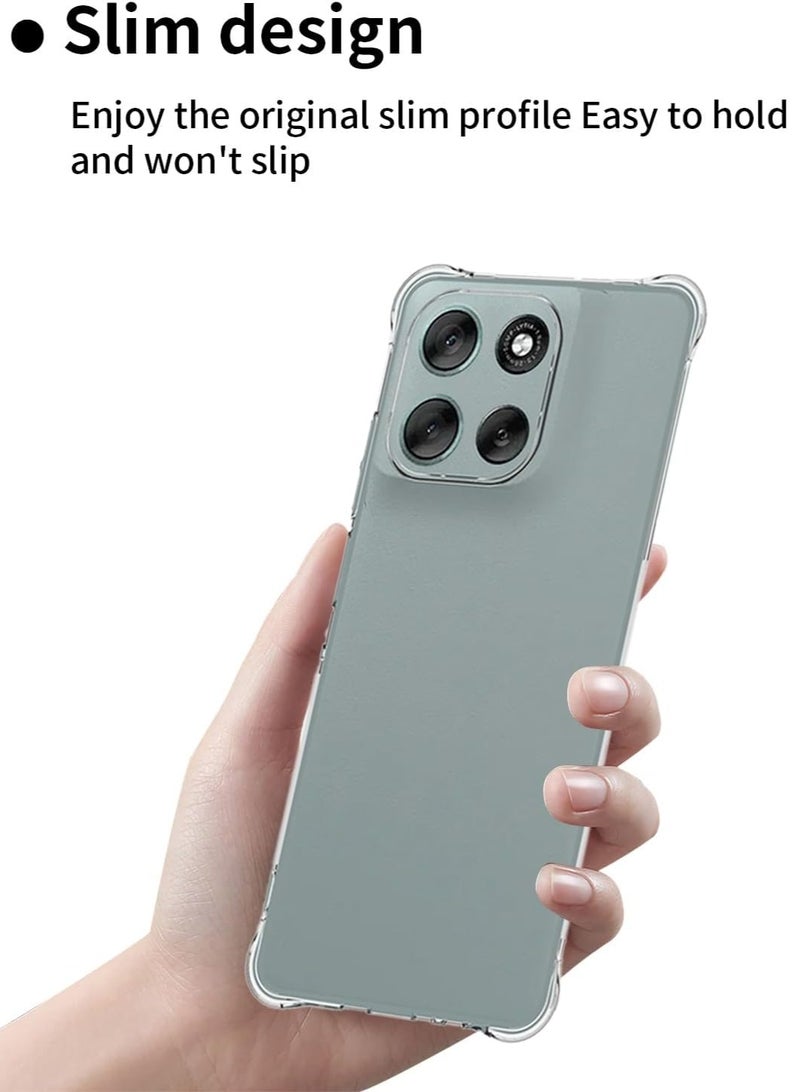 Case for Motorola G56 Clear TPU Four Corners Grade Protection Cover Transparent Soft Silicone - Image 4