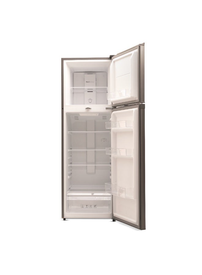Frego 420L Top Mount Double Door Refrigerator | Multi Air Flow System | No Frost Tech | 10 Yrs Warranty on Invertor Compressor | Grey - Image 4