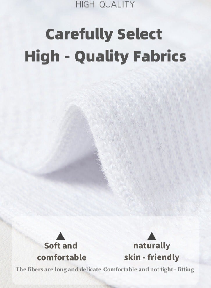 لولكس جوارب Lullaxx للرجال، جوارب رياضية من القطن مقاومة للرائحة حتى منتصف الساق وجيدة التهوية مناسبة لكرة السلة وكرة القدم والجري، مناسبة لجميع المواسم (4 أزواج، أسود وأبيض، 39-46) - Image 2