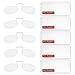 DBEFTLI Armless Thin Reading Glasses Clip on Nose Readers Mini Slim Lightweight for Men Women 5 Pack 150 - Image 4