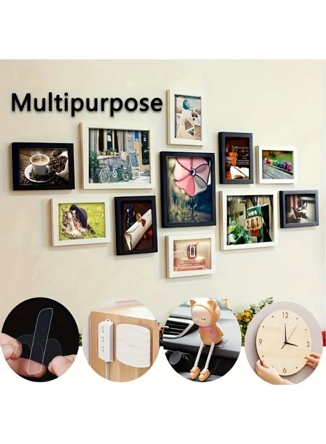 180 pieces of strong, double-sided, multi-functional adhesive. No drilling required. Can be installed on the back of the door. Suitable for the kitchen, bathroom, and office. Can hang keys, notes, and photos. - Image 5