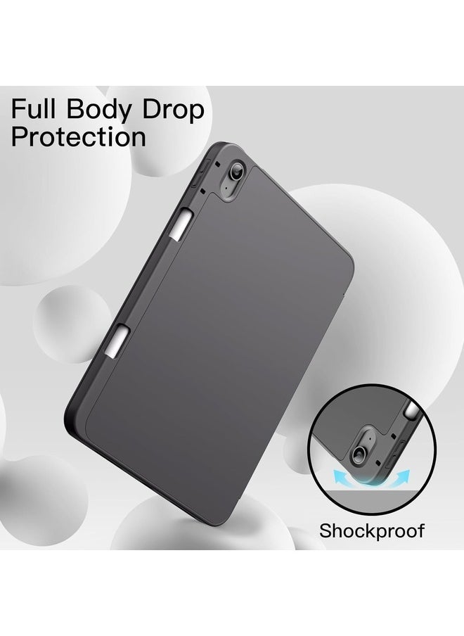 IAF Grey Trifold Smart Cover for iPad Air 13 Inch (M2) 2024 â€“ Auto Wake/Sleep, Pencil Holder, and Soft TPU Back - Image 3