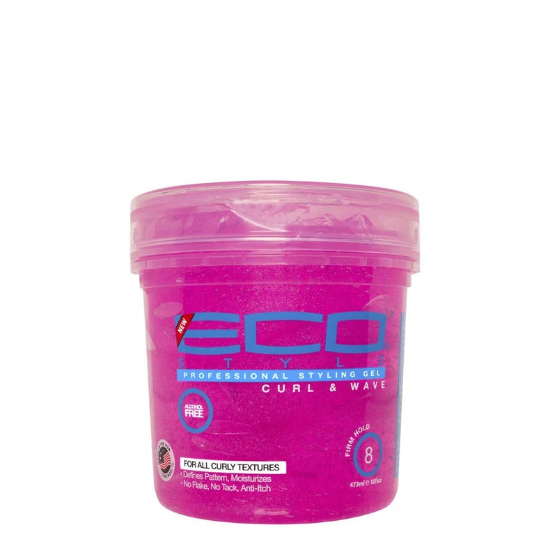 Eco Style Ecoco Hair Gel - Curl And Wave - Anti-Itch, Alcohol-Free Formula - Perfect Hold For Angled Or Tapered Sides - Ideal For Wavy Hair - No Flakes - Not Animal Tested - Moisturizes - 16 Oz - Image 1