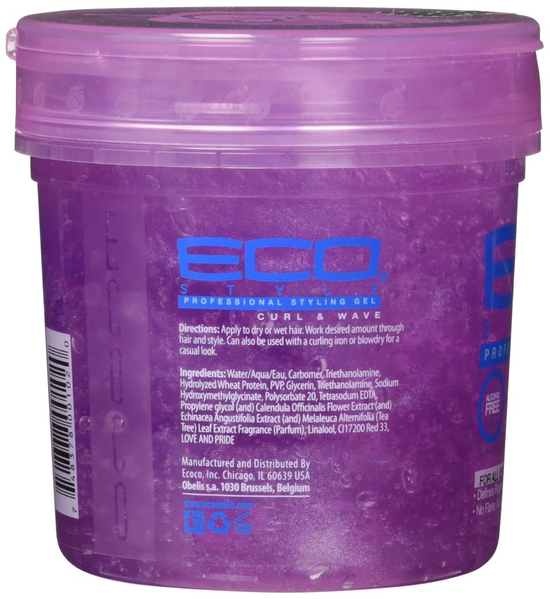 Eco Style Ecoco Hair Gel - Curl And Wave - Anti-Itch, Alcohol-Free Formula - Perfect Hold For Angled Or Tapered Sides - Ideal For Wavy Hair - No Flakes - Not Animal Tested - Moisturizes - 16 Oz - Image 4