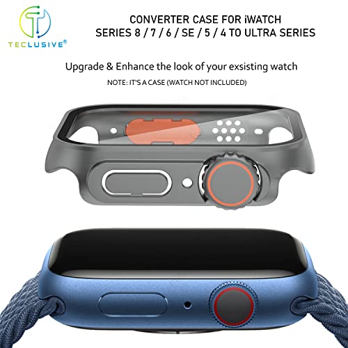 T Teclusive Ultra Luxury Converter Case with Glass Compatible with iWatch Series 3 to iWatch Ultra | Convert 42mm | Full Protection Cover Converter - Natural (42mm) - Image 3