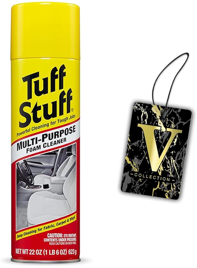 Generic Combo Deal: Buy Tuff Stuff & Get A Aroma Air Freshener – Powerful Multi-Purpose Foam Cleaning 650 Ml & Refreshing Scent Combo (Tuff Stuff + V- Collection, New Car) - Image 1