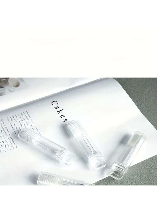 2pcs Portable Foldable Travel Toothbrush Set With Soft Transparent Cover - Image 3