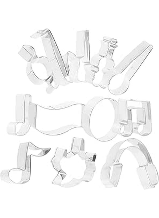 Stainless Steel Music Shaped Biscuit Molds Set for Baking Themed Party Cookie Cutters - Image 1