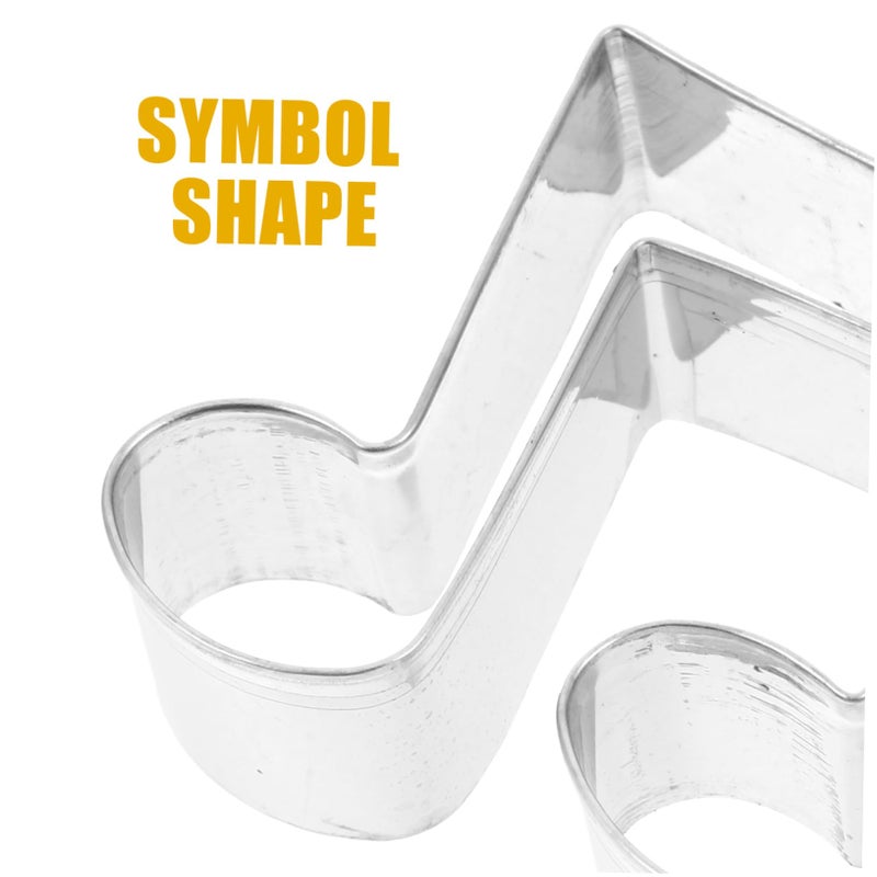 Stainless Steel Music Shaped Biscuit Molds Set for Baking Themed Party Cookie Cutters - Image 4