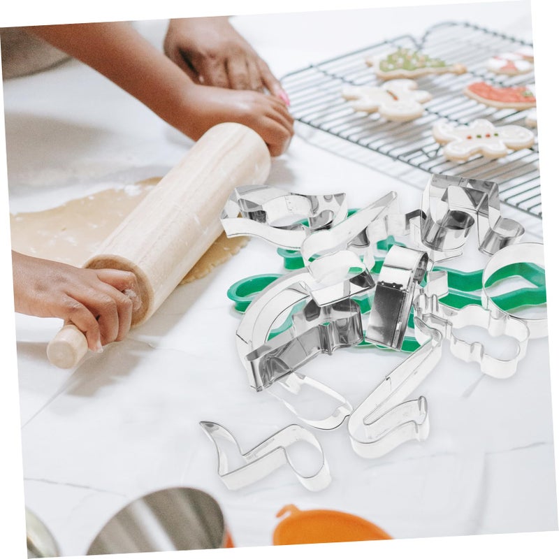 Stainless Steel Music Shaped Biscuit Molds Set for Baking Themed Party Cookie Cutters - Image 5