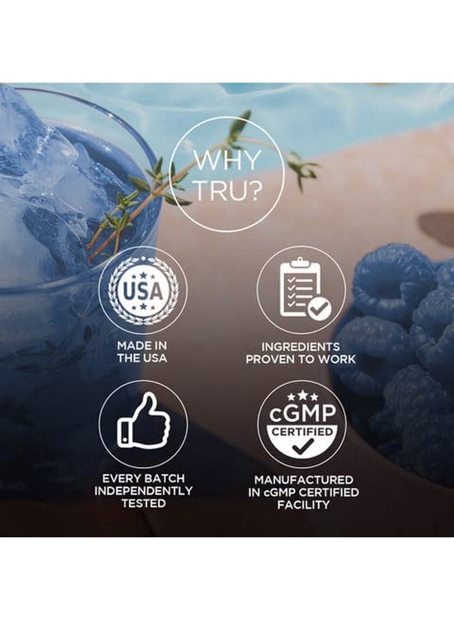 TRU Supplements Supplements Energy, Pre Workout Training Formula, Vegan Friendly, No Jitters, Improve Workout Performance, Naturally Extracted Flavors, 20 Servings (Blue Raspberry) - Image 4