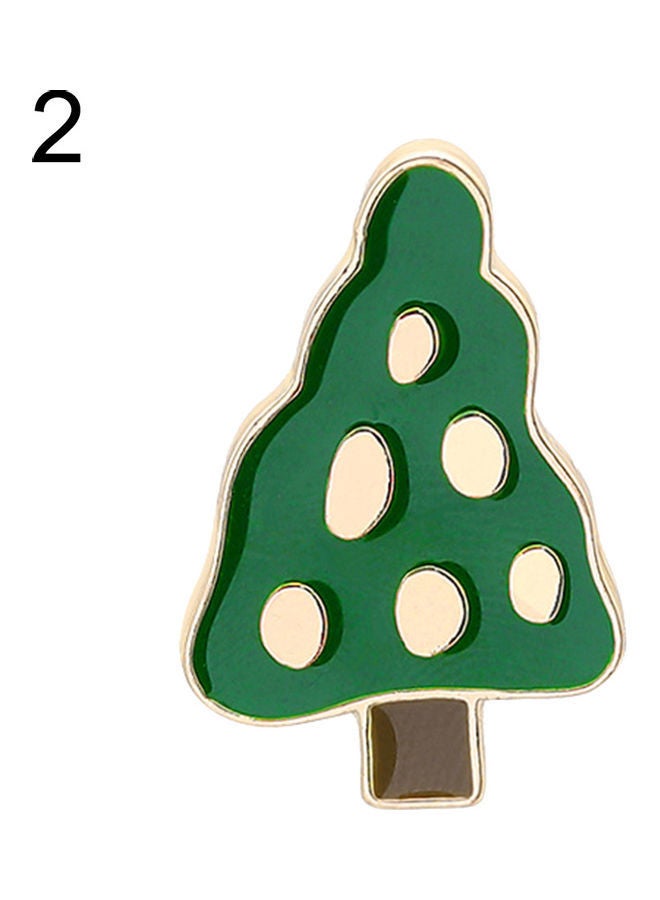 NIBEMINENT Green Tree Leaf Enamel Brooch Pin Breastpin Scarf Hat Jewelry  - Image 1