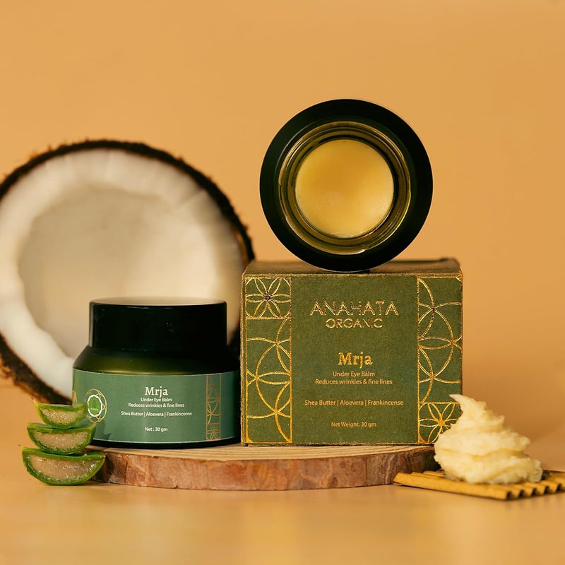 Anahata Mrja AntiWrinkle Under Eye Balm 30g Reduces Fine Lines and Wrinkles Enriched with Natural Ingredients for a Rejuvenated Under Eye Area - Image 1