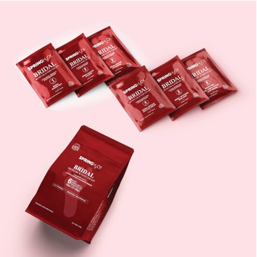 Spring H2O Bridal Manicure & Pedicure Kit 60g | 6 Step Home Spa Kit with Licorice Extract & Aloe Vera, Epsom Salt Foot Soak for Brightening, Soft Hands & Feet, Pre Wedding Salon Care, All Skin Types - Image 5