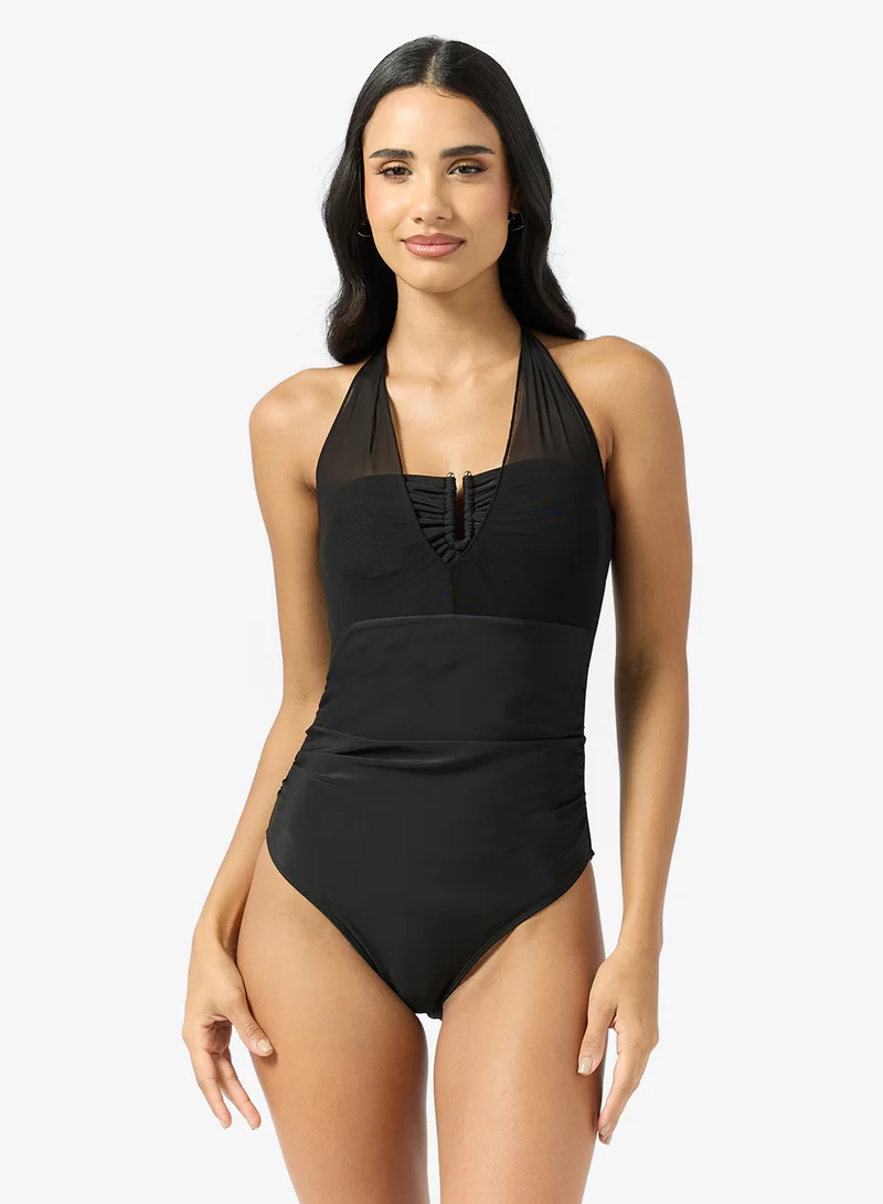 Ginger Halter Neck Swimsuit