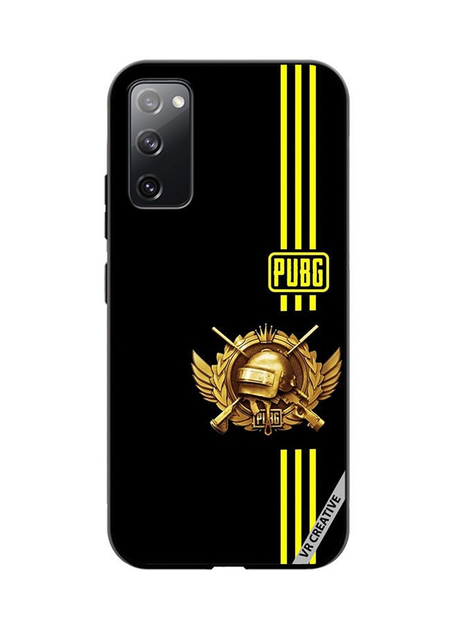 VR CREATIVE Protective Case Cover For Samsung Galaxy S20 FE 5G Pubg Yellow Design Multicolour - Image 1