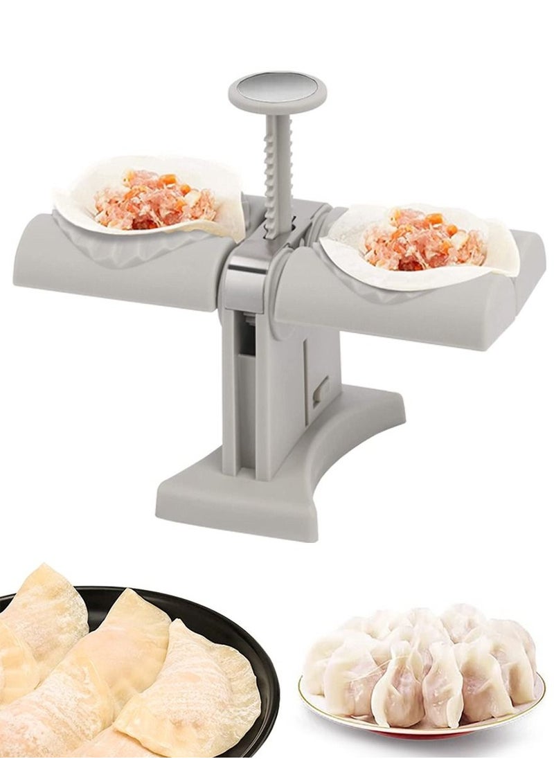 CME Modern Dumpling Samosa Maker And Qatayef Maker for Home Kitchen And Restaurant, Double Header, Automatic And Quick In Operation, Suitable ForSamosa, Ravioli Mold, Pierogi, Pie, Empanada And Much More  - Image 2
