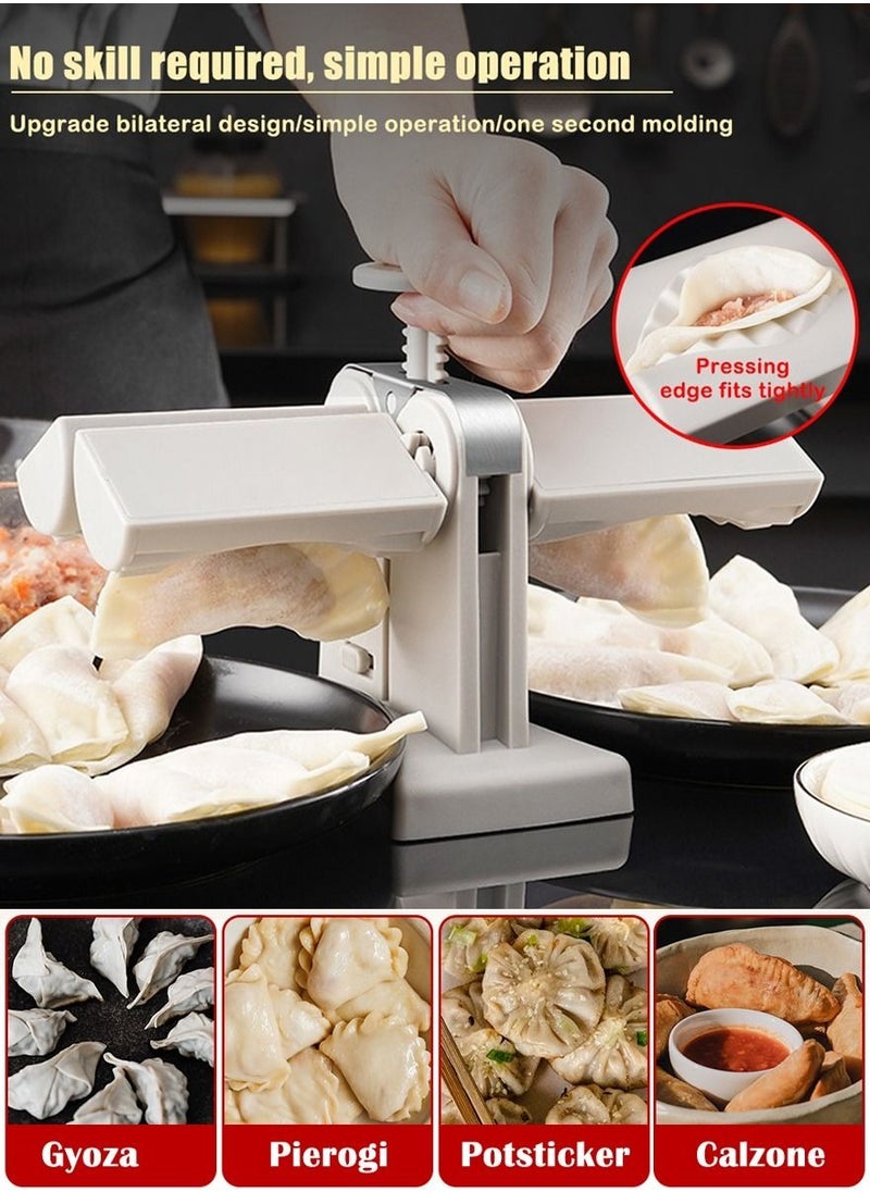 CME Modern Dumpling Samosa Maker And Qatayef Maker for Home Kitchen And Restaurant, Double Header, Automatic And Quick In Operation, Suitable ForSamosa, Ravioli Mold, Pierogi, Pie, Empanada And Much More  - Image 4
