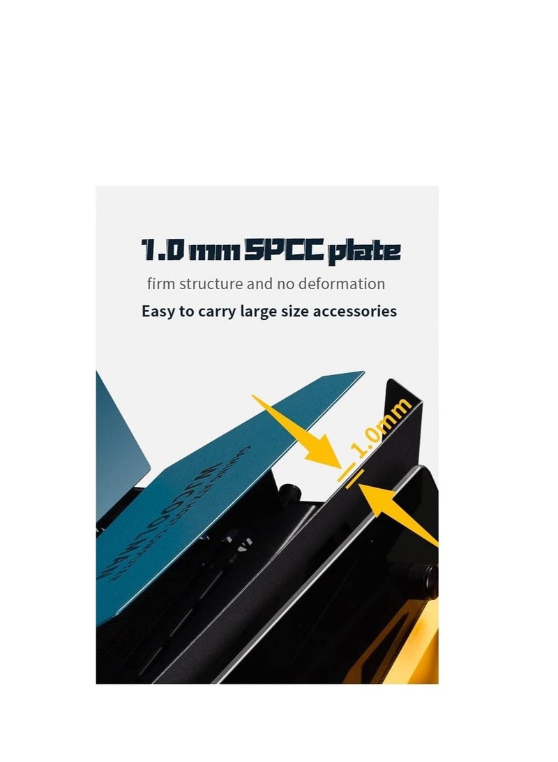 WJCOOLMAN حافظة كمبيوتر Soul Battleship ATX، مواد SPCC + زجاج مقسى، 7 مراوح ماسية، لوحة SPCC بسماكة 1.0 مم، واجهة USB3.0 مزدوجة، تدعم حتى 7 مراوح، بيضاء | WJCOOLMAN- SOULBATTLESHIP-WH-7F - Image 2