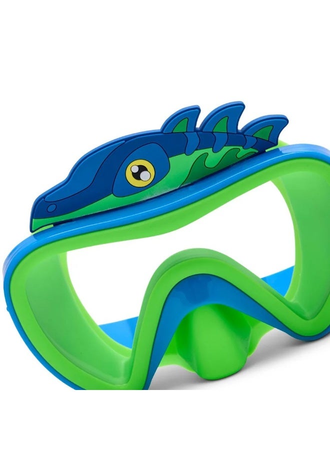 Bling2O Bling2O Aqua2ude Dino Swim Mask (Blue/Green) - Image 3