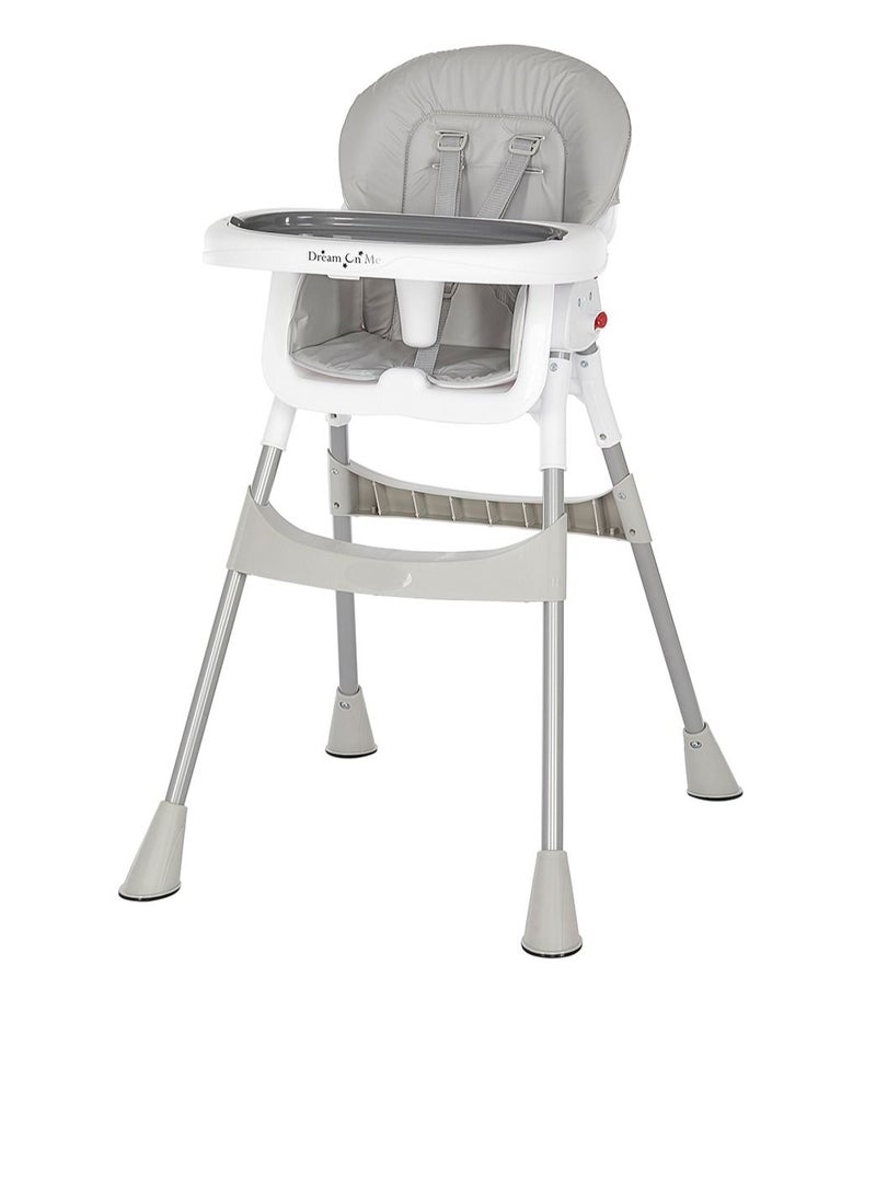 Dream On Me 2-In-1 Tabletalk Convertible,Compact and Light Weight Portable High Chair - Grey - Image 1