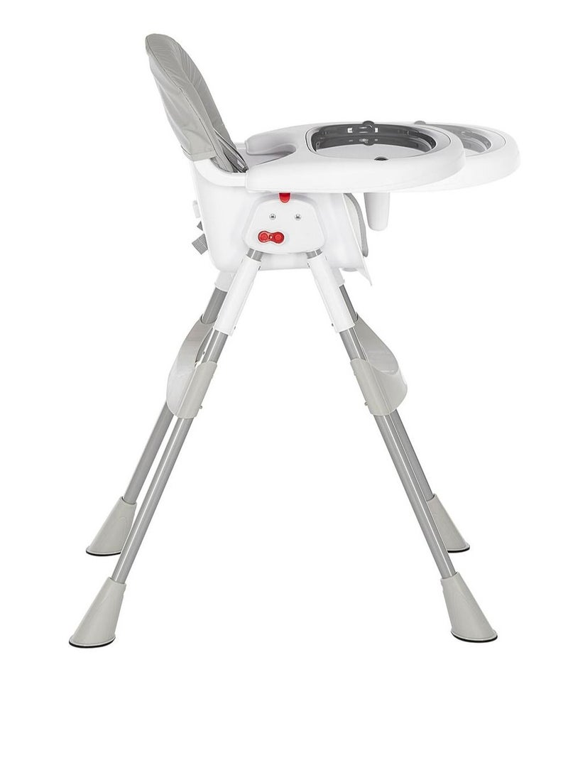 Dream On Me 2-In-1 Tabletalk Convertible,Compact and Light Weight Portable High Chair - Grey - Image 2