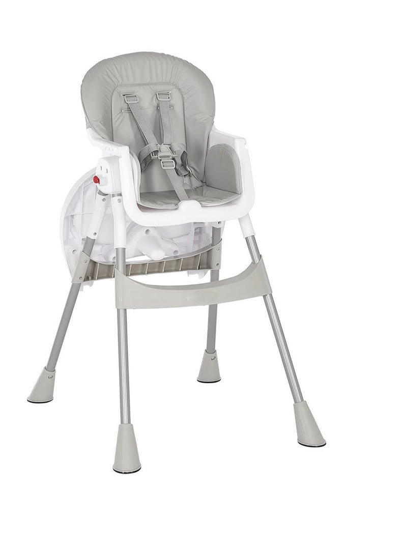 Dream On Me 2-In-1 Tabletalk Convertible,Compact and Light Weight Portable High Chair - Grey - Image 3