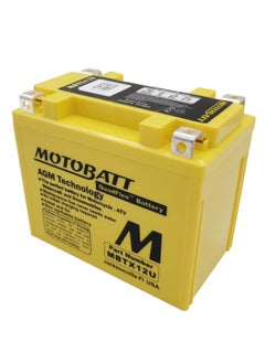 Motorcycle Battery MBTX12U Motobatt 12V AGM