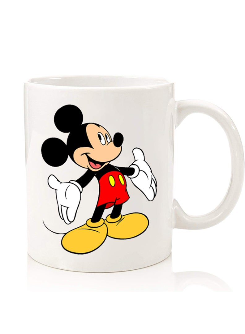 Theodor Premium Quality Two Sided Printed Coffee Mug Tea Cup For Home Office, Kids Men Women Mickey Mouse 1  - Image 1