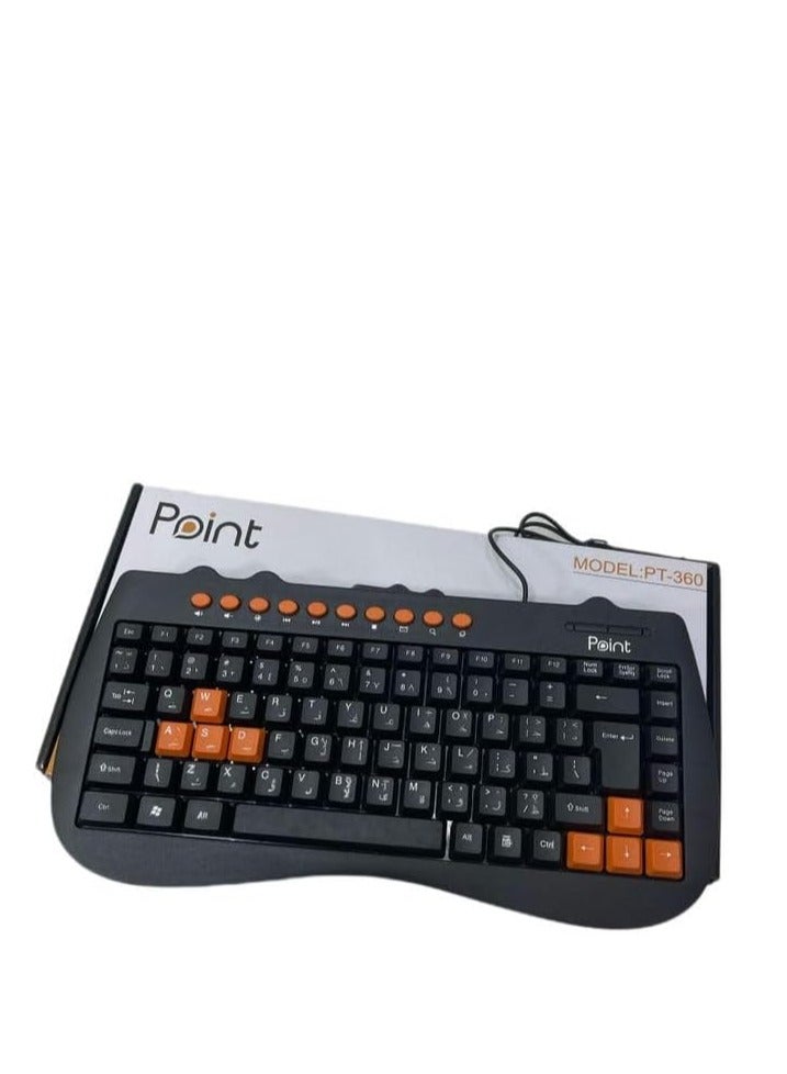بوينت Point Usb Mini Keyboard pt-360 usb